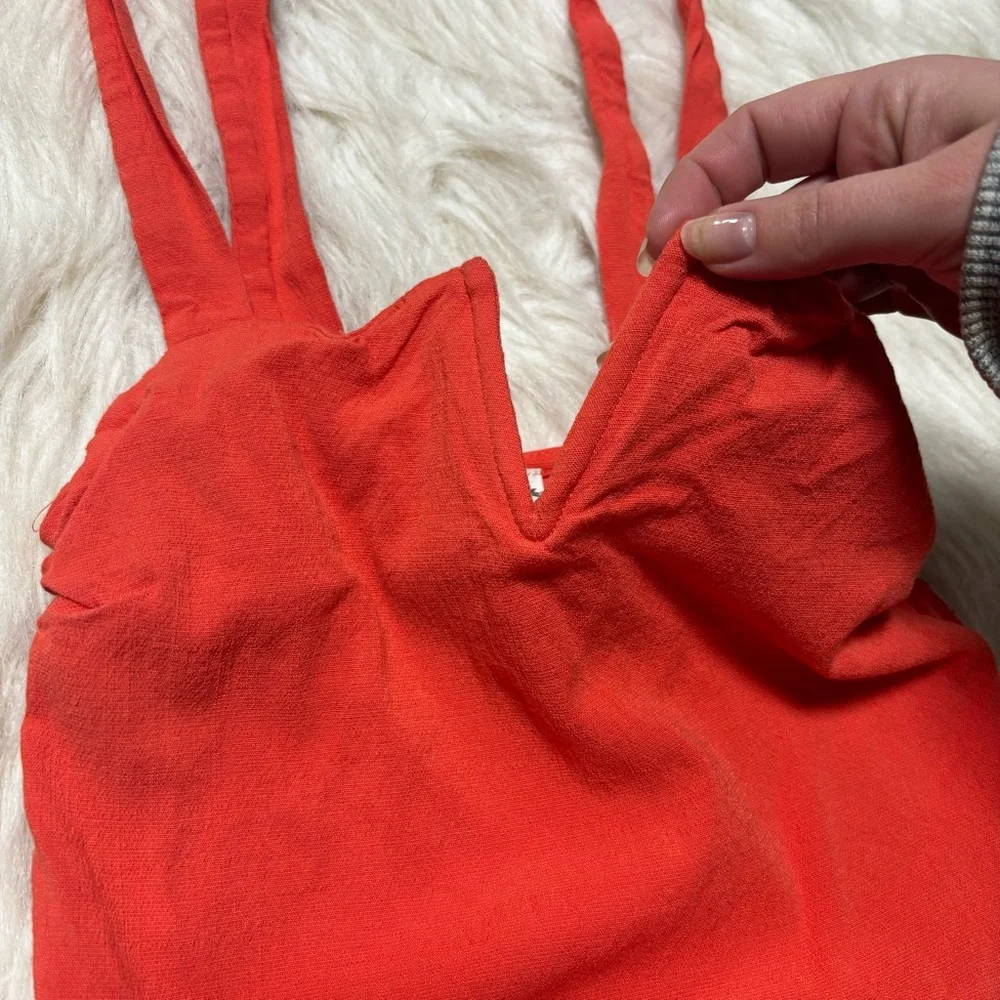 Free People Intimately Coral Colored Body Suit size Small